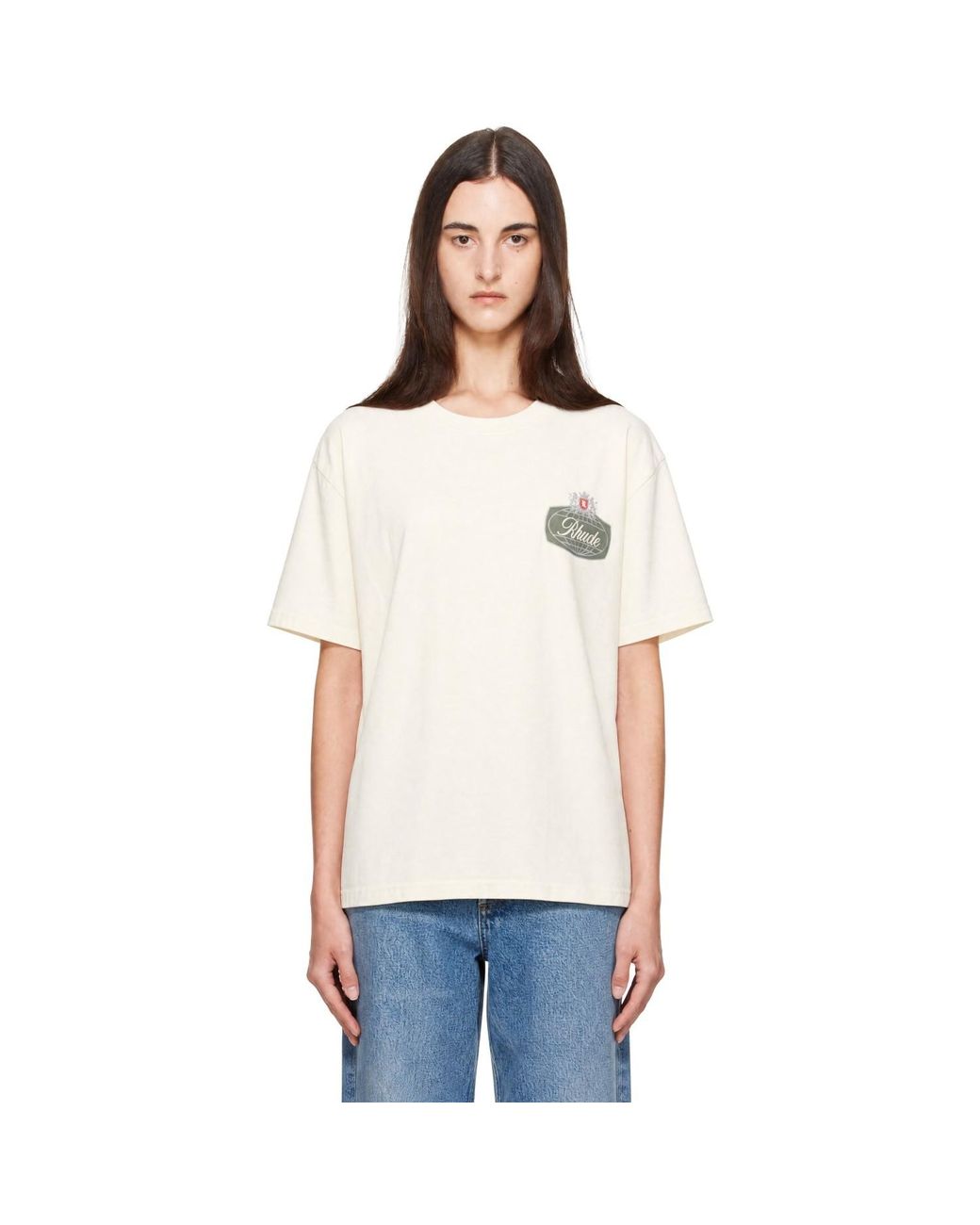 Rhude White Off- Desert Crest T-Shirt