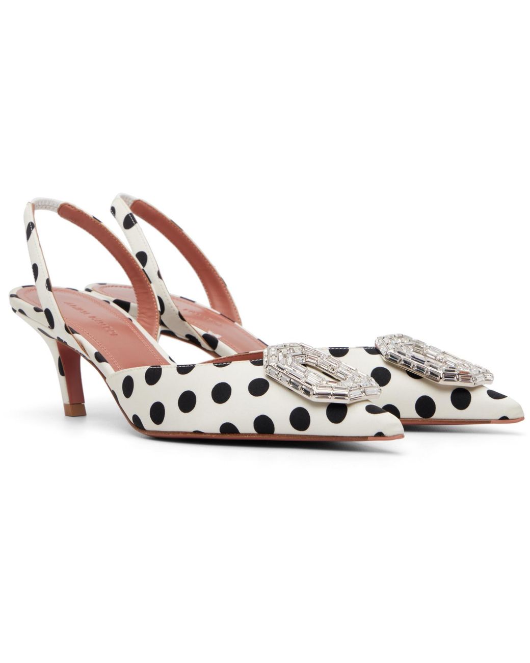 AMINA MUADDI Black Camelia Sling 60 Heels