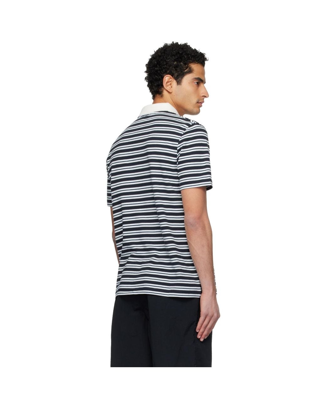 A.P.C. Black Oscar Polo for men