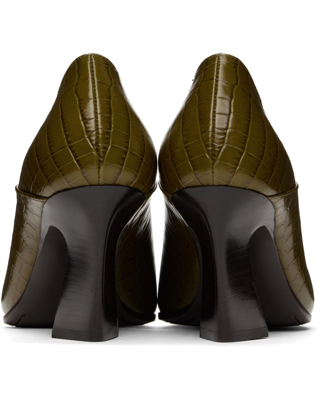 Bottega Veneta Green Lewis Heels
