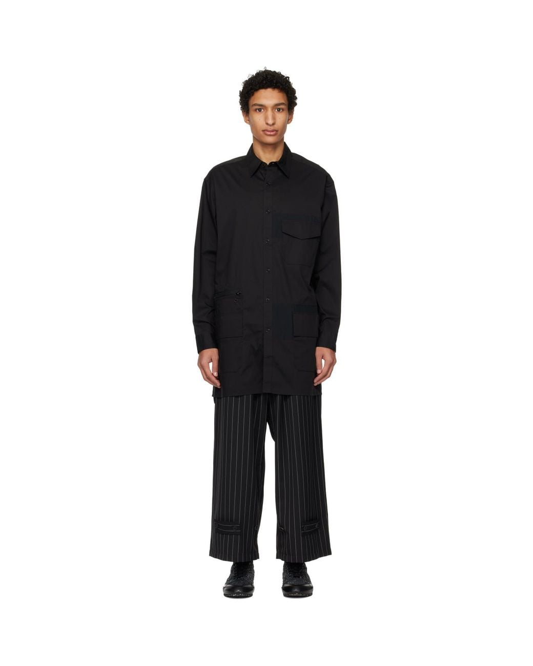 Y-3 Black Ut Long Sleeve Shirt for men