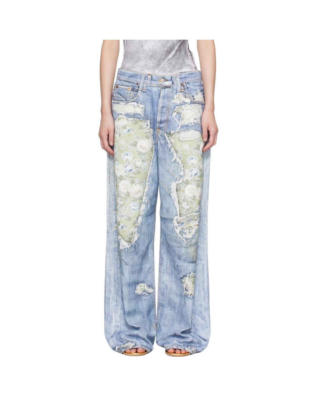 Acne Blue Trompe-L'Oeil 1981 Jeans