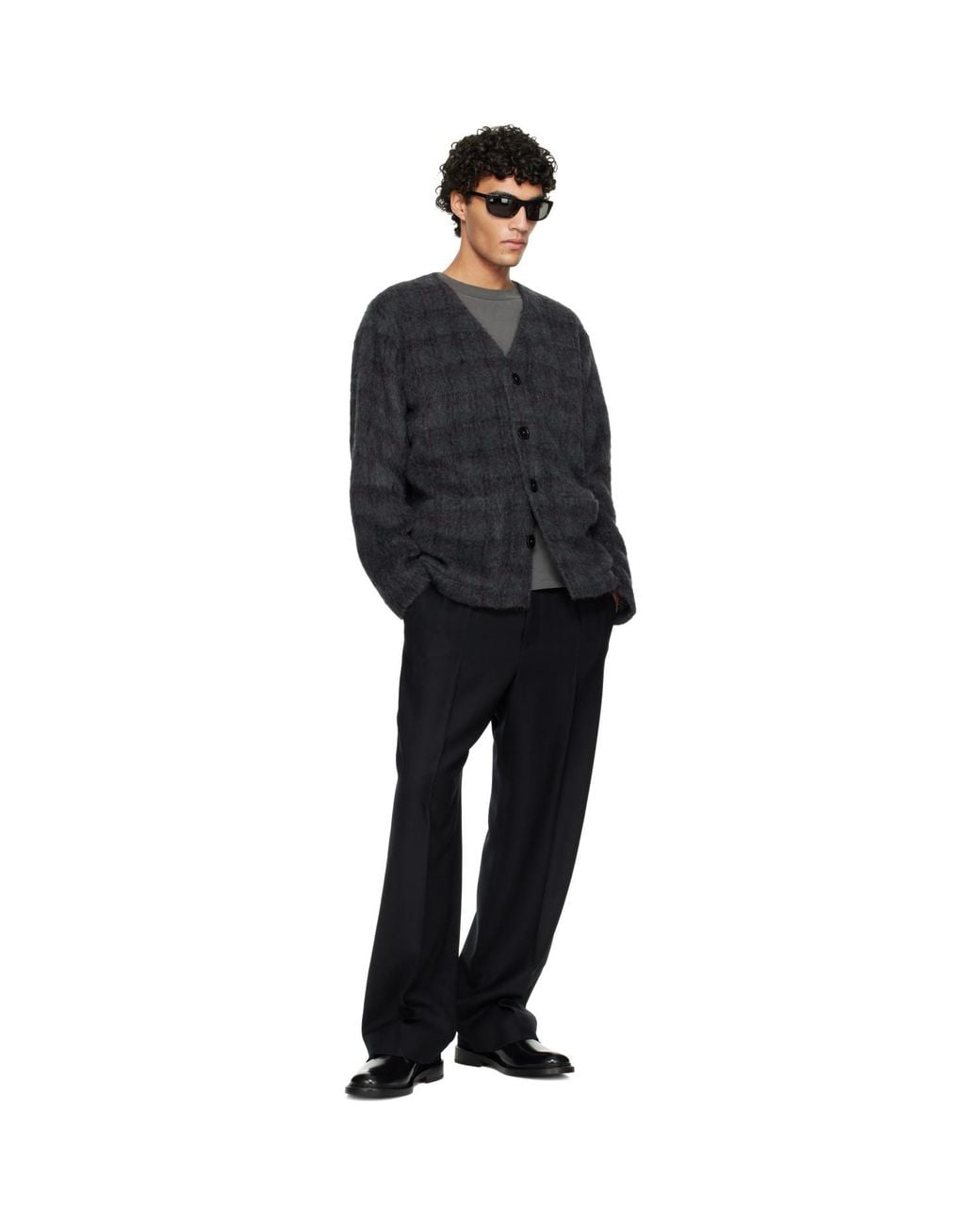 Our Legacy Black Wool Cardigan for men