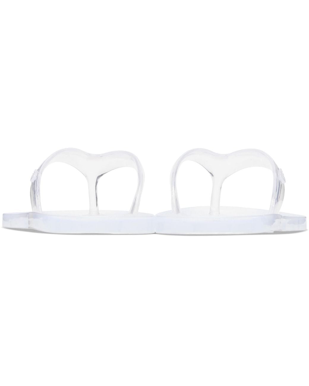 Ancient Greek Sandals White Transparent Jelly Flip-Flops