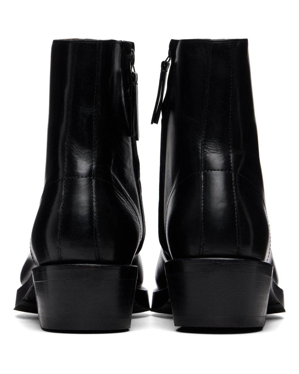 Second/Layer Black Charro Boots for men