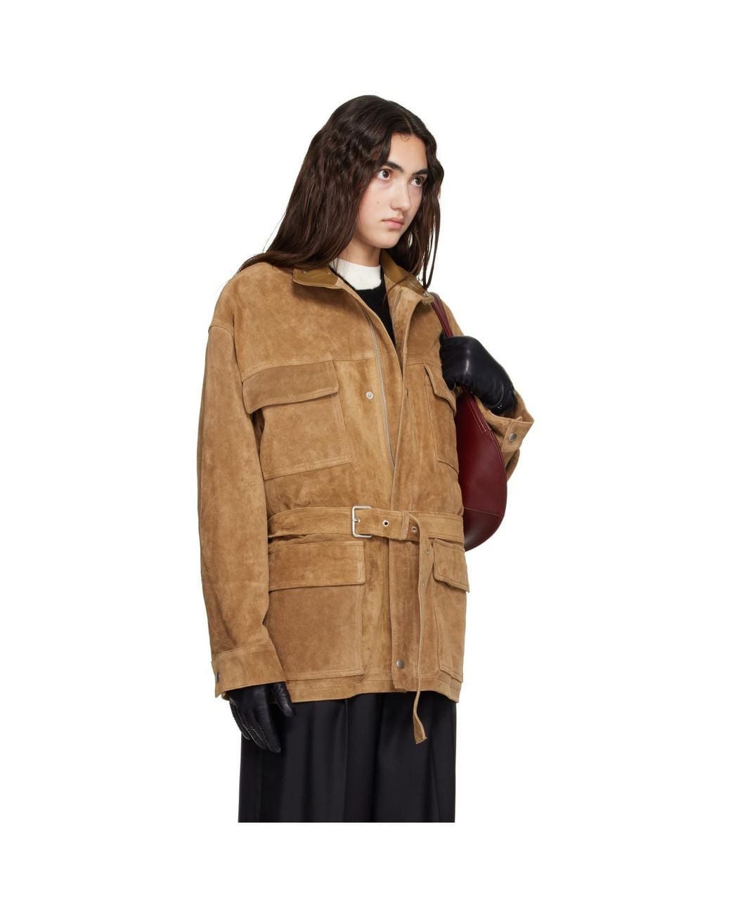 Arma Brown Tan Doran Suede Jacket