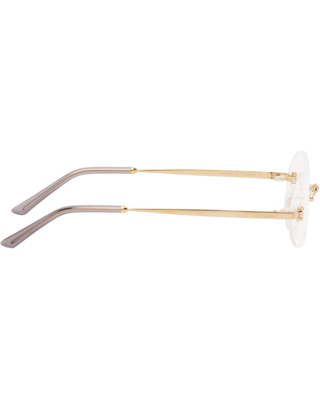 Cartier 'Signature C De Glasses in Metallic | Lyst UK