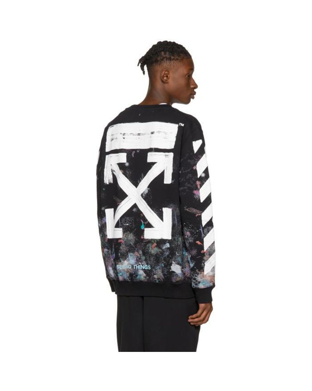 Off white outlet galaxy brushed sweatshirt