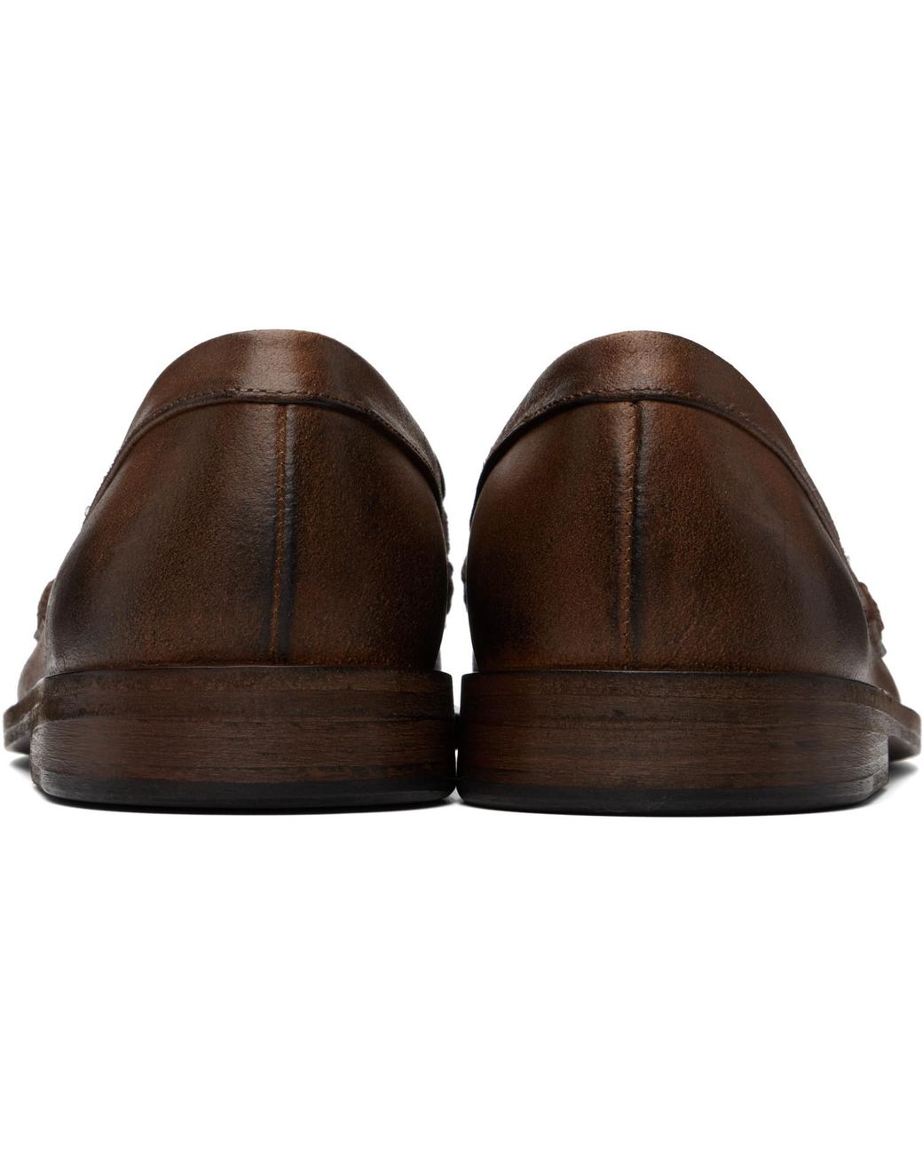 Marsèll Brown Mocasso Leather Loafers for men