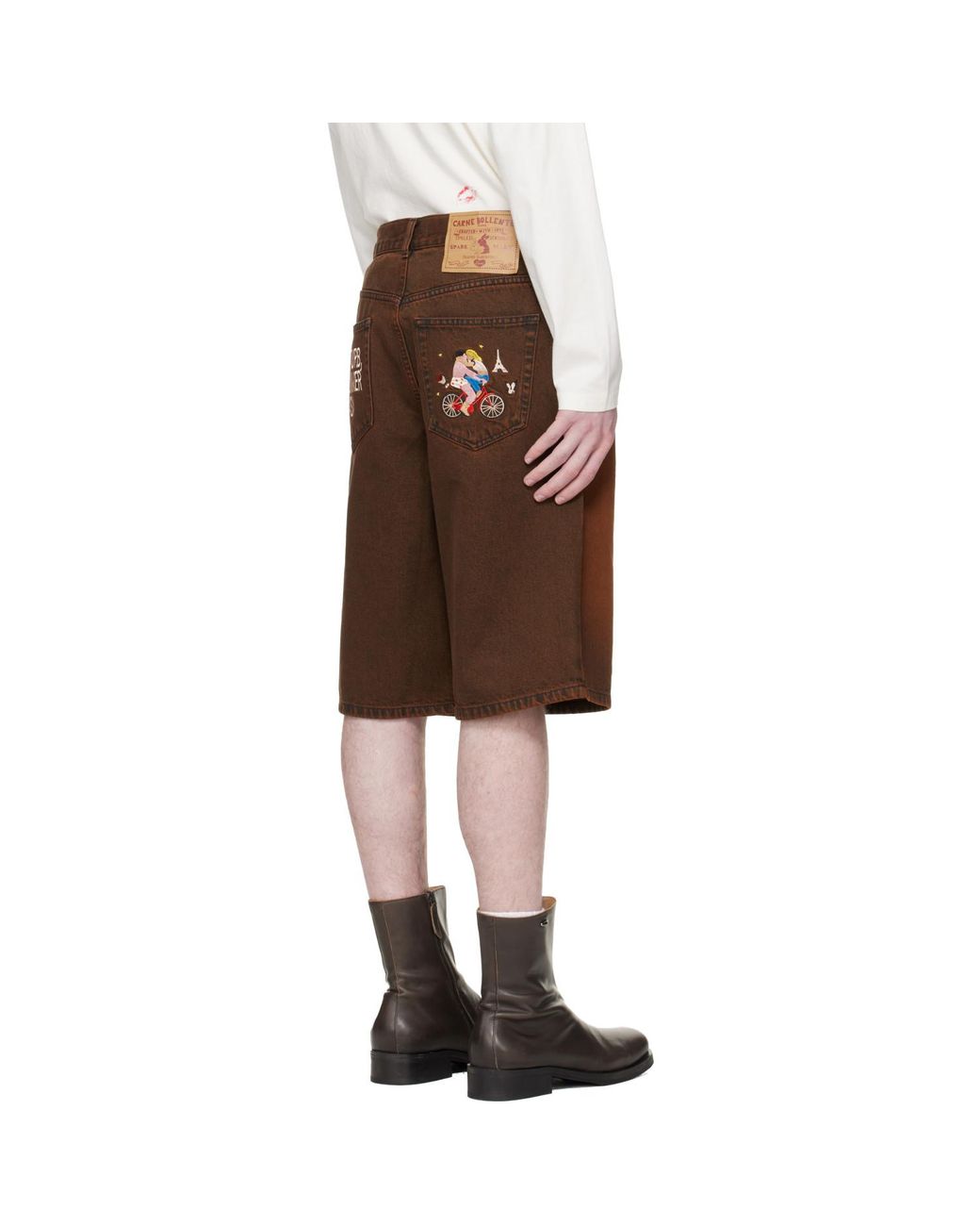 Carne Bollente Black 'Summer Fantasies' Denim Shorts for men