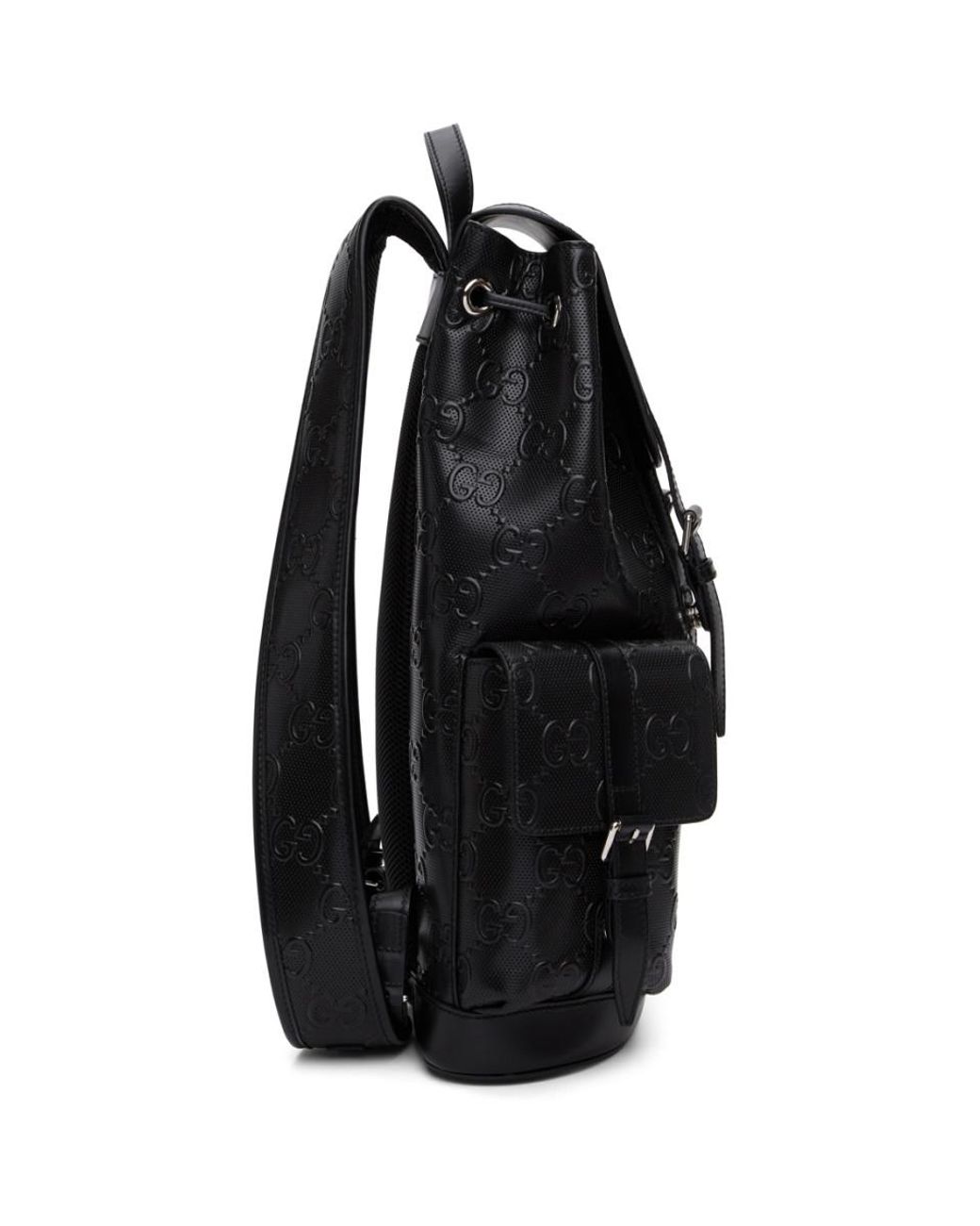 Gucci GG Embossed Backpack in Black for Men | Lyst