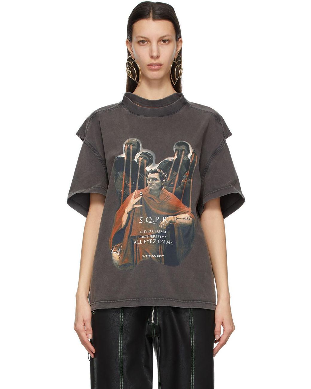Y. Project Convertible Caesar T-shirt in Black | Lyst