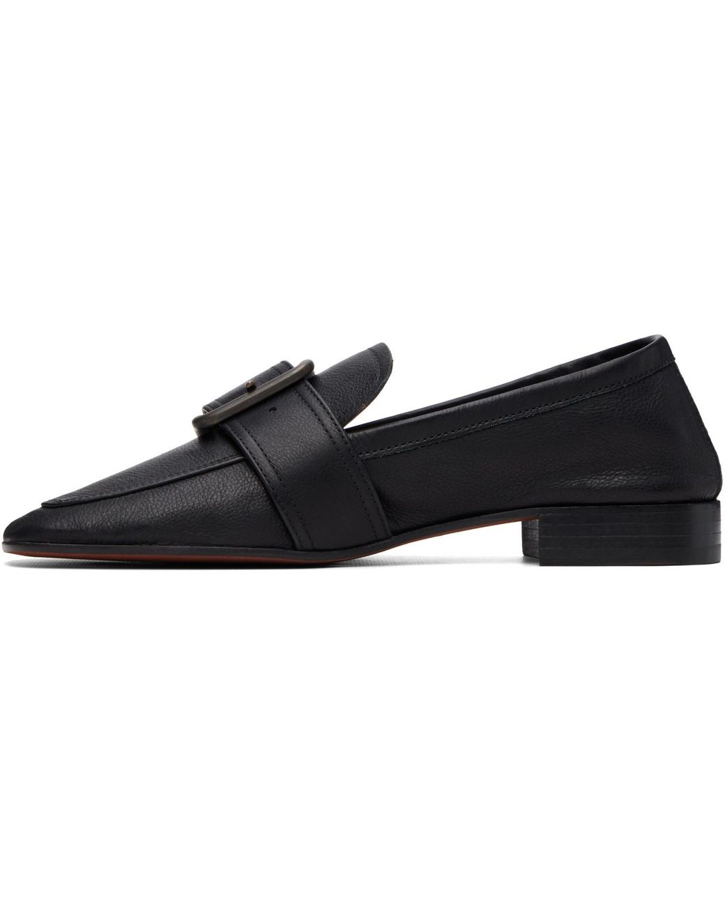 Dries Van Noten Black Buckle Loafers