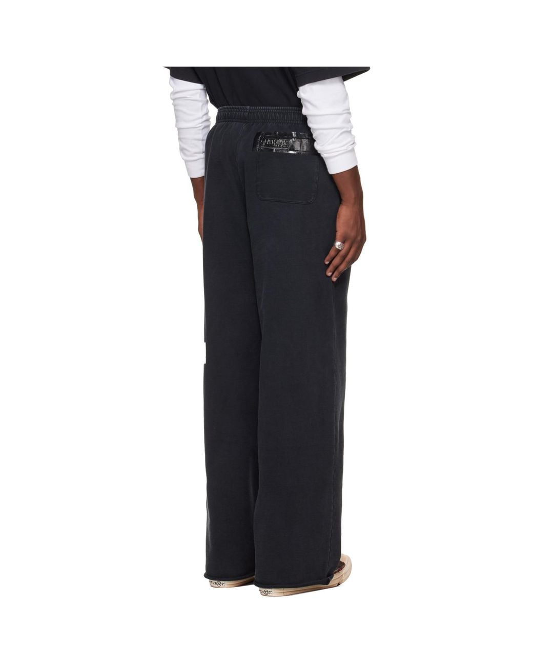 Vetements Black Taped Sweatpants for men