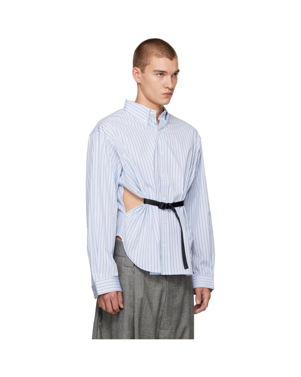 VAQUERA Blue Belted Shirt for men