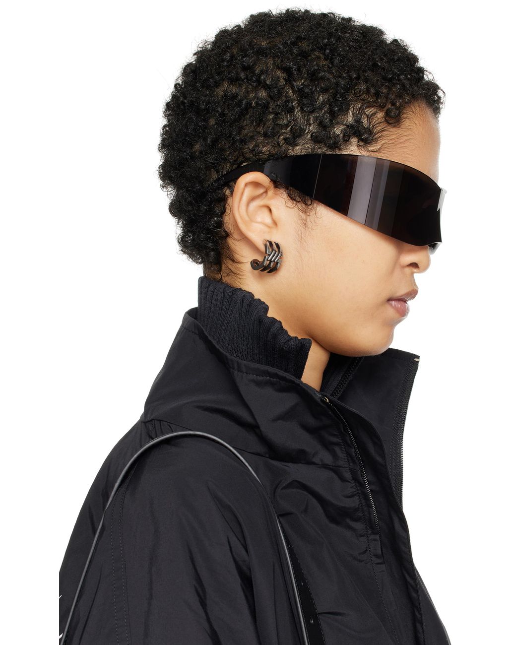【BALENCIAGA】Avant Premier Panther Mask サングラス Panther Mask Sunglasses in Black | Balenciaga US
