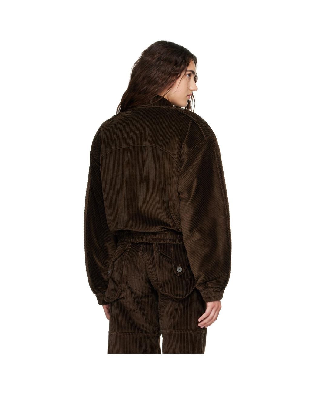VAQUERA Black Quilted Corduroy Jacket