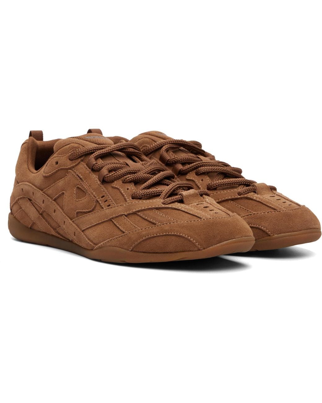 Represent Brown Rally Suede Sneakers for men
