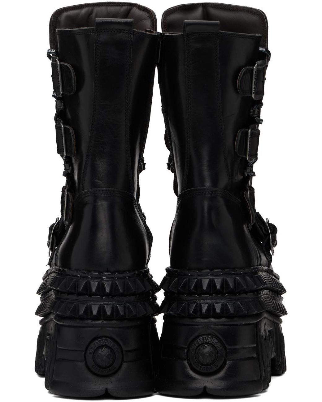 Vetements New Rock Edition Lace-Up Boots in Black for Men | Lyst UK