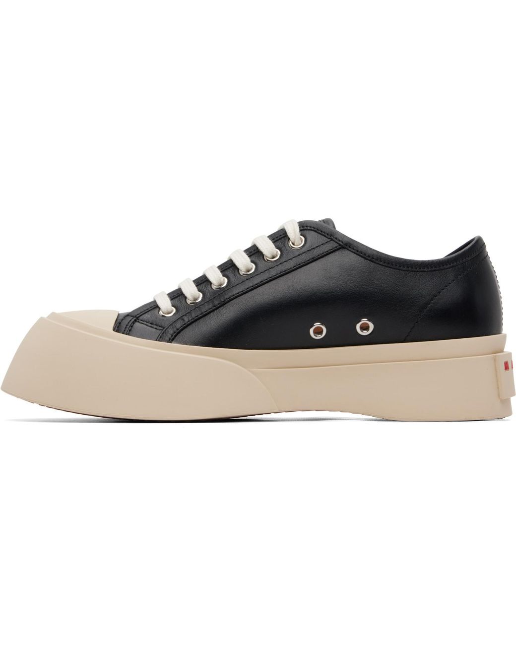 Marni Black Nappa Leather Pablo Sneakers for men