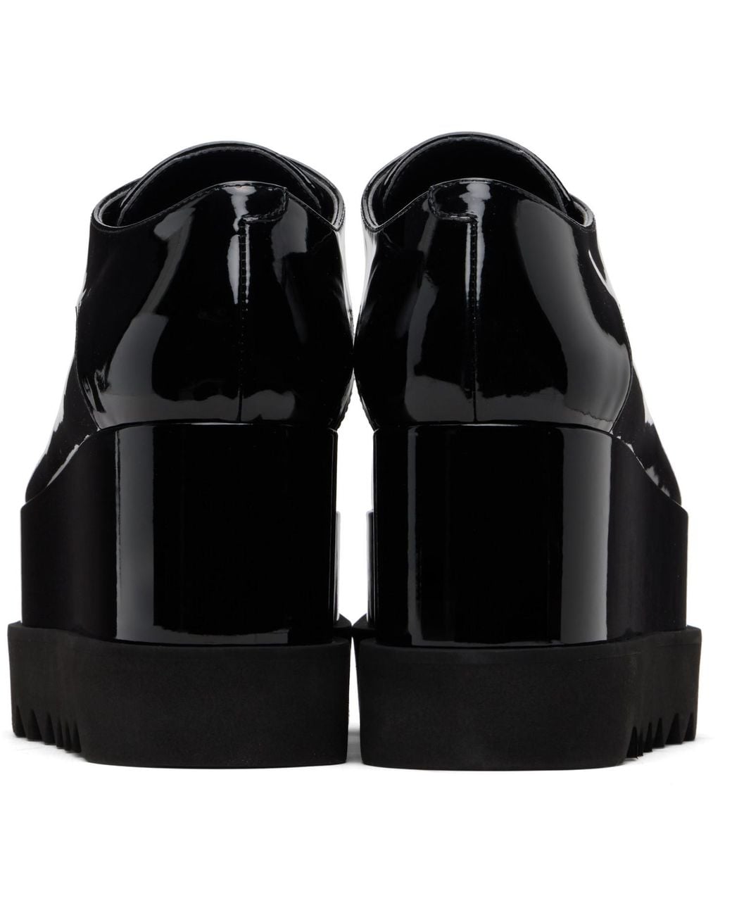 Stella McCartney Black Limited Edition Elyse Monochrome Platform Derbys