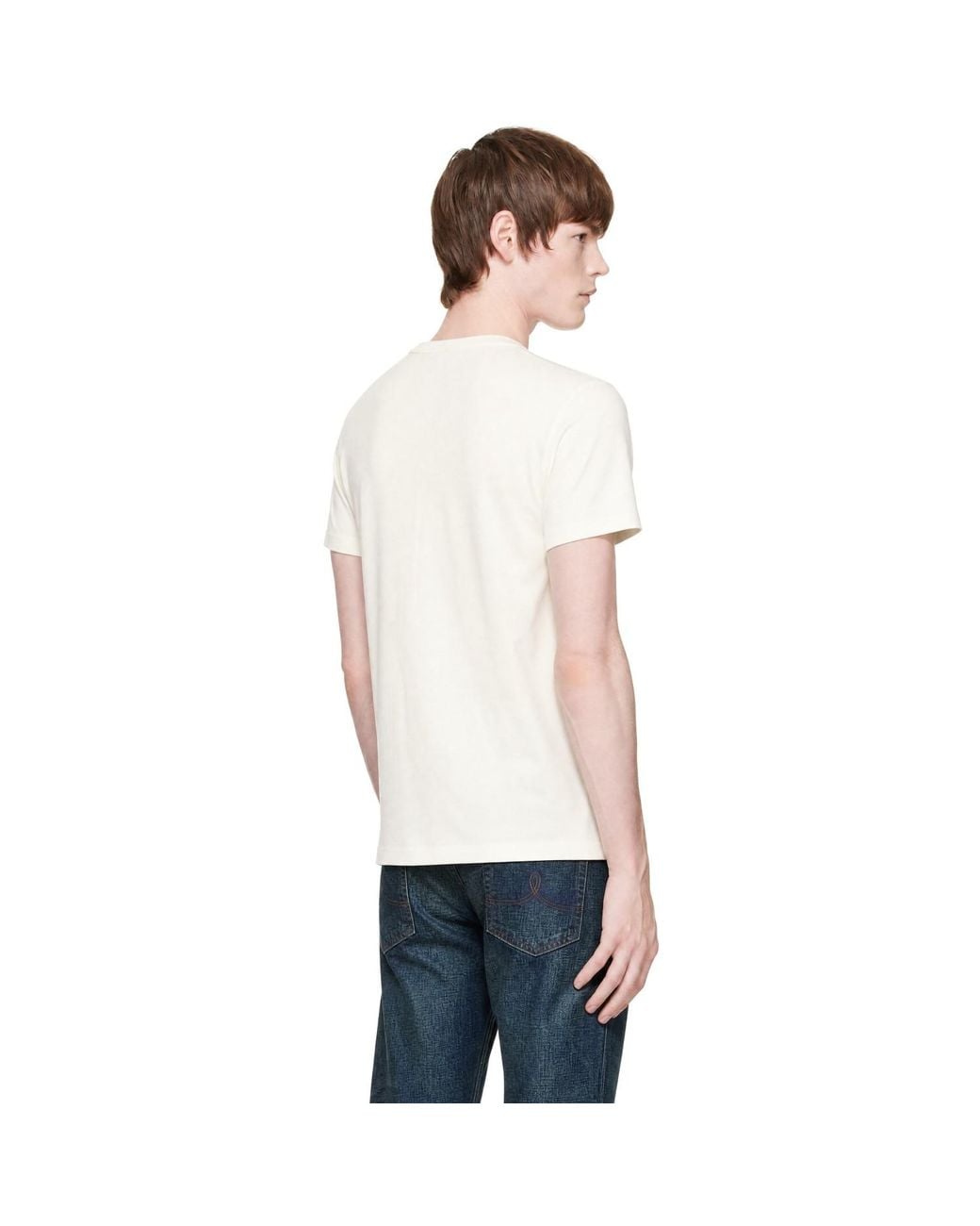 RRL White Two-Pack Jersey Pocket T-Shirts for men