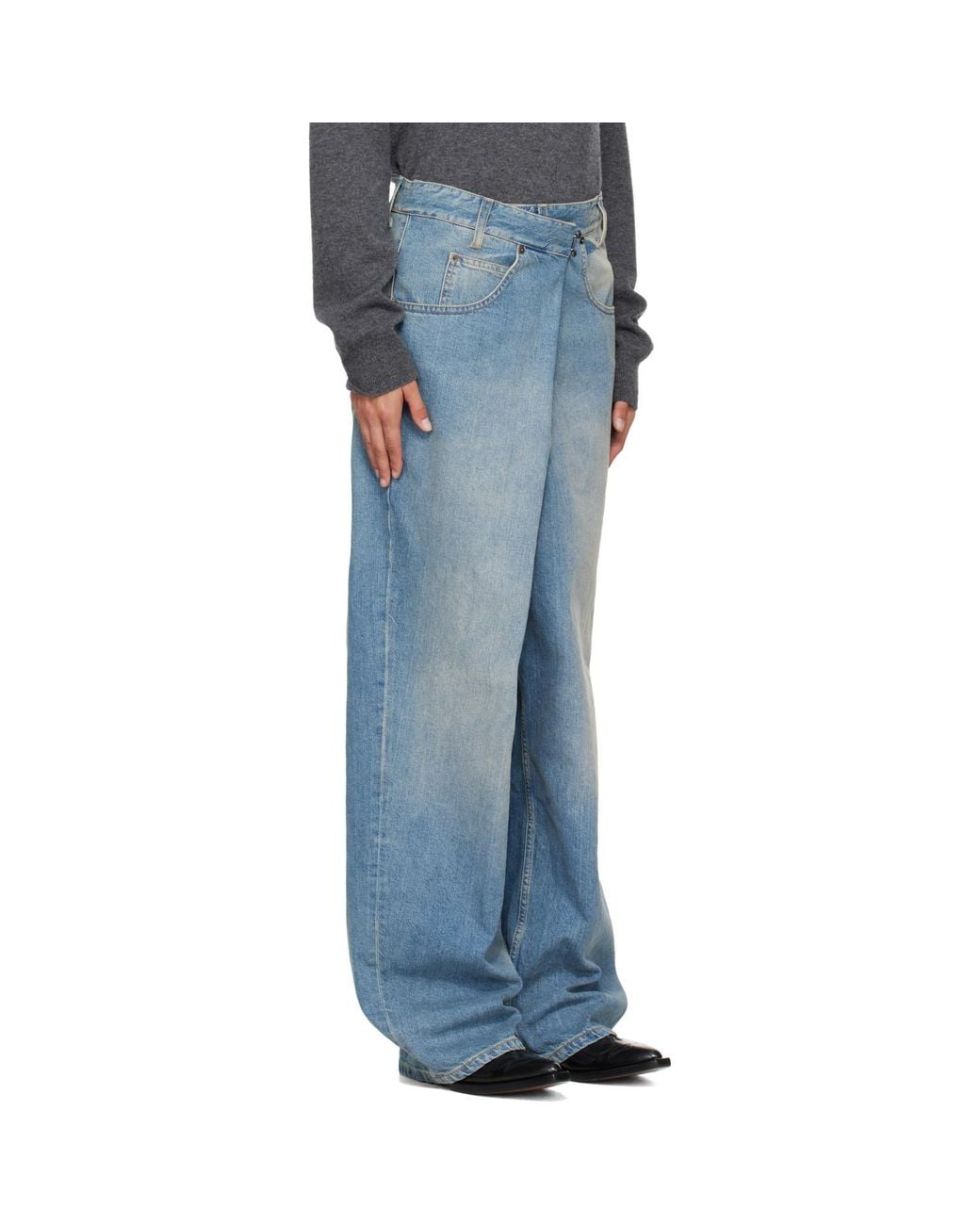 Maison Margiela Blue Wrap Jeans