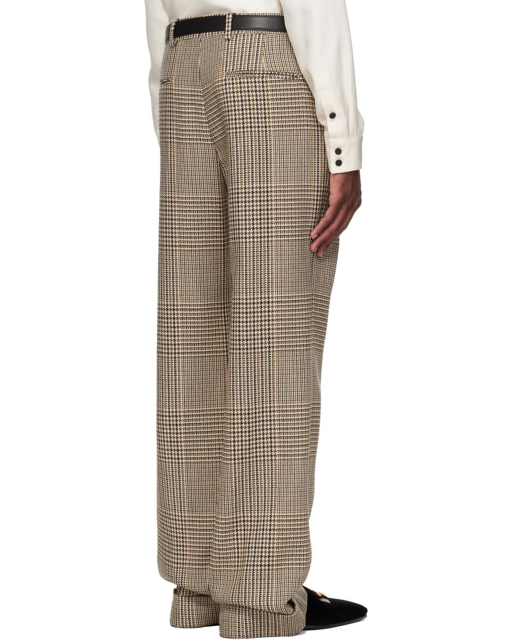 Valentino Natural Rolled Cuff Trousers for men