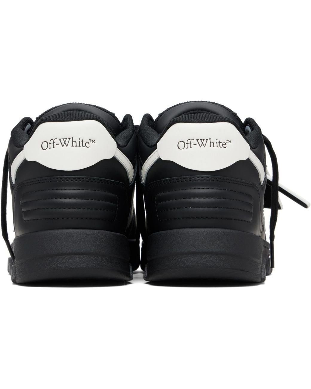Off-White c/o Virgil Abloh Black 'Out Of Office' Leather Sneakers for men