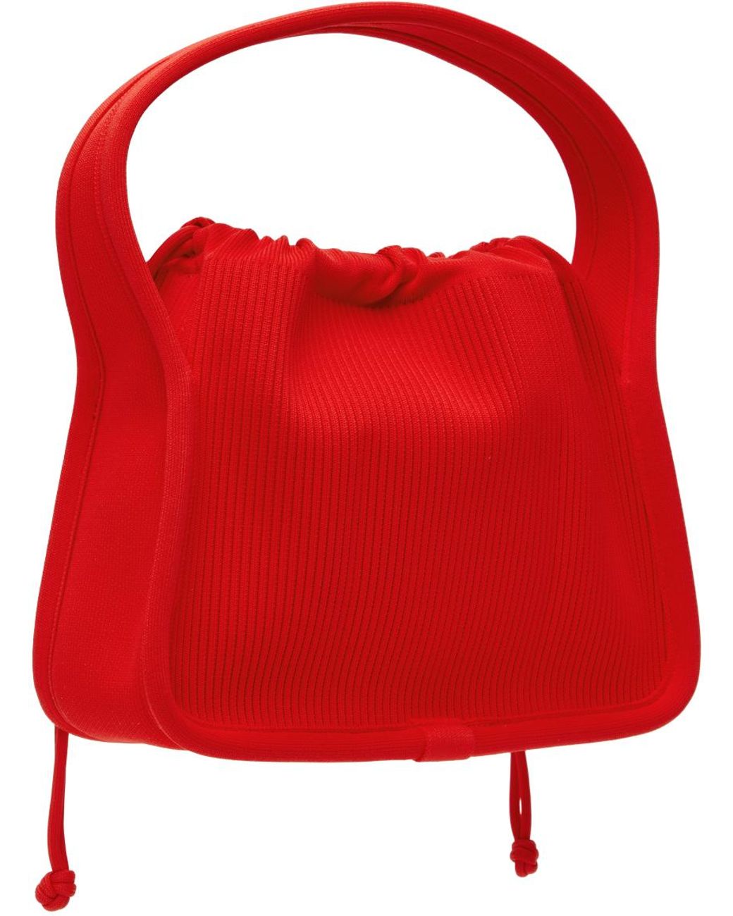 Alexander Wang Red Ryan Small Rib Knit Bag | Lyst