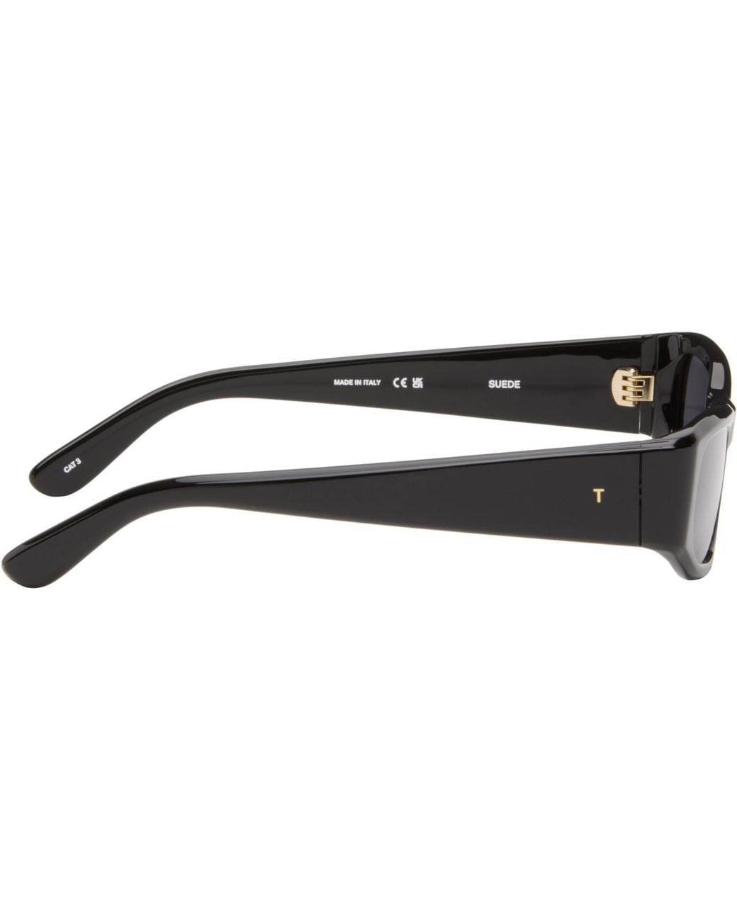 THISTLES Gray 'The Suede' Sunglasses