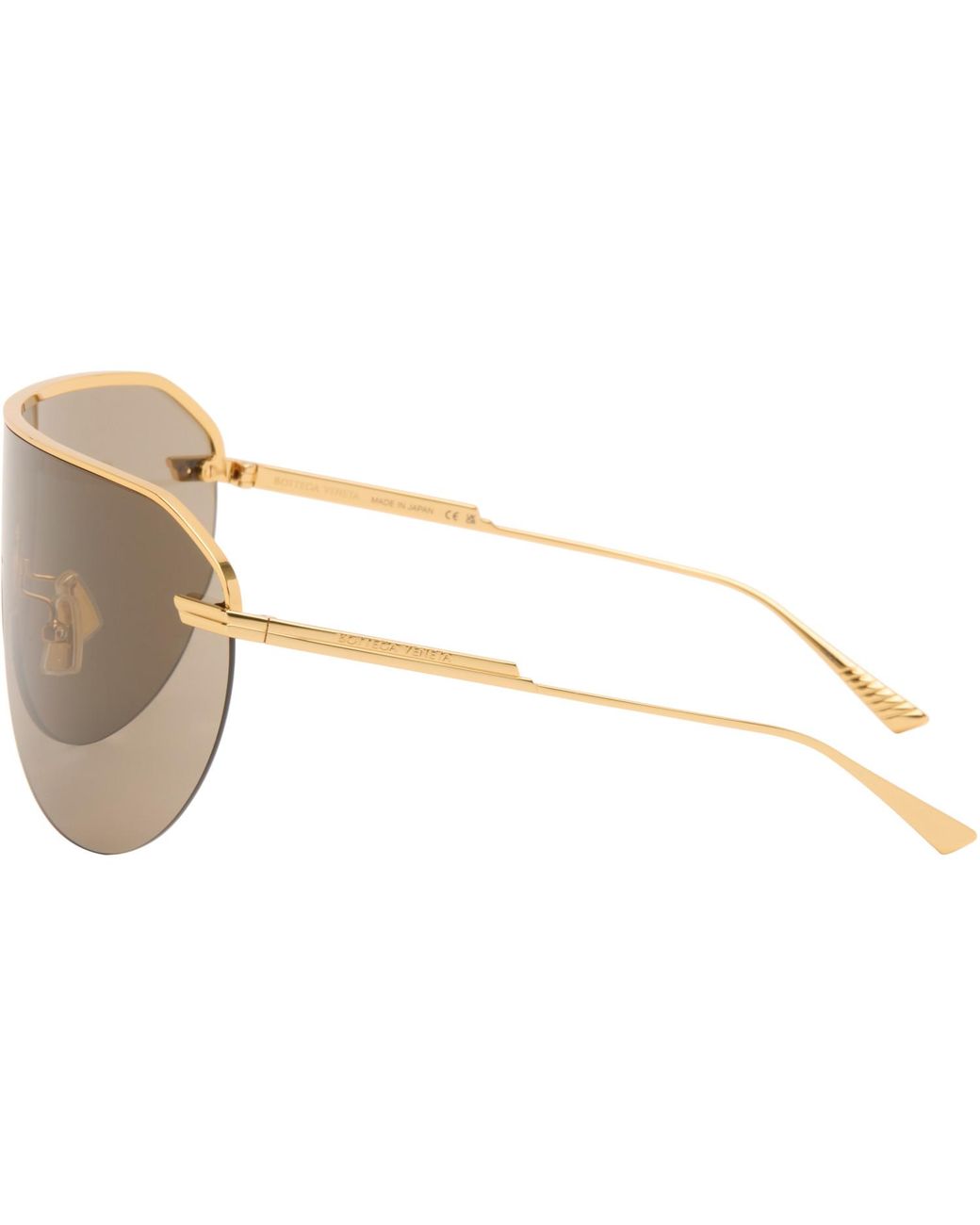 Bottega Veneta Natural Long Ribbon Shield Sunglasses for men
