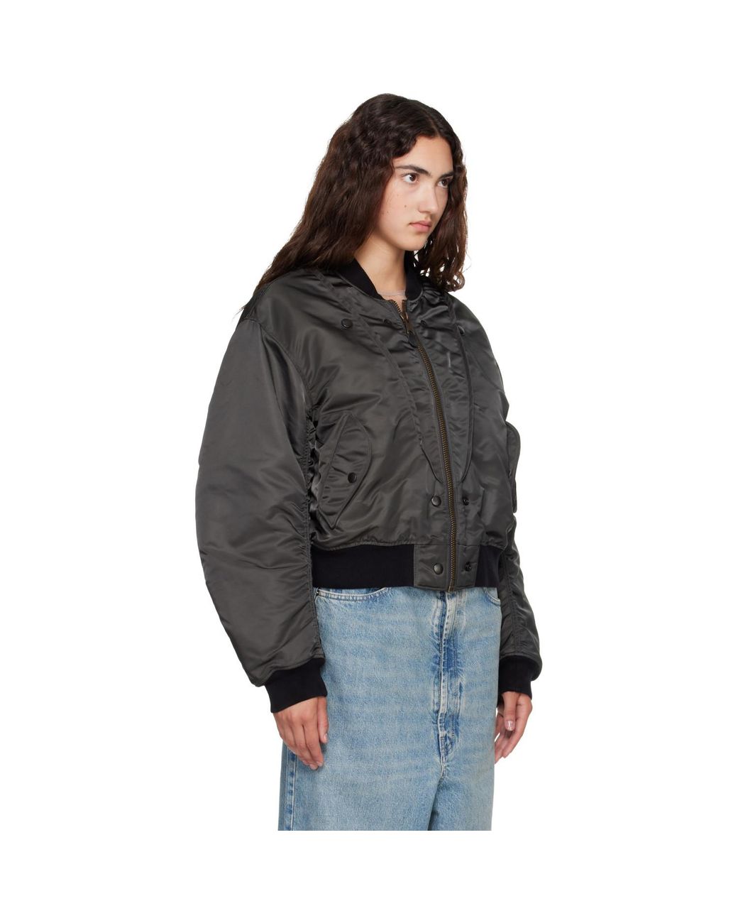 Maison Margiela Black Reversible Bomber Jacket