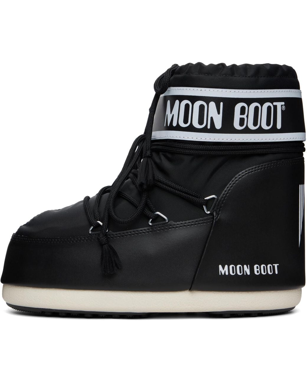 Moon Boot Black Icon Low Nylon Boots for men