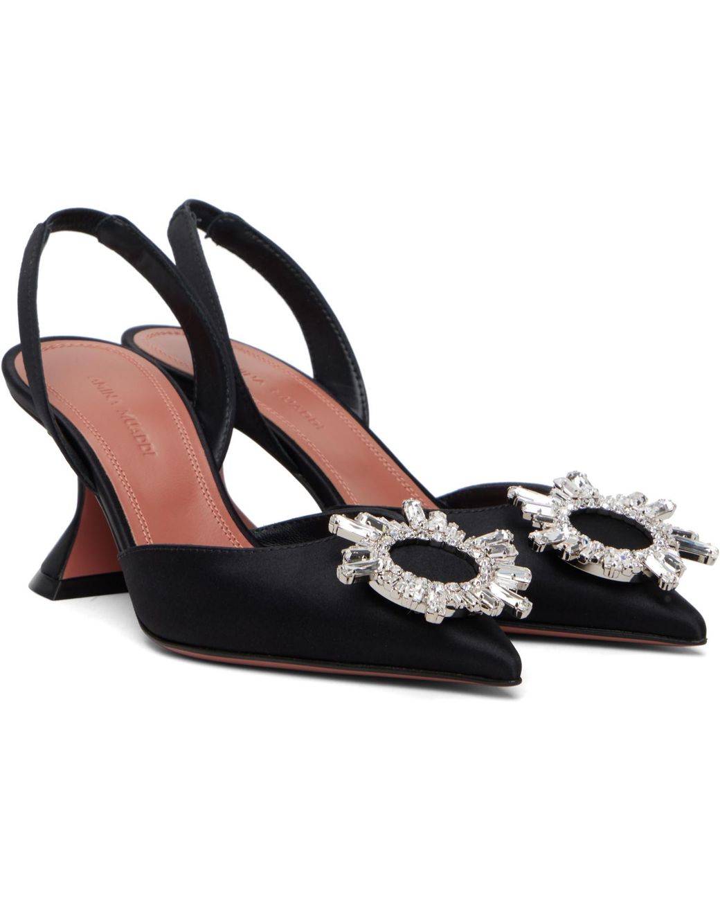 AMINA MUADDI Black Begum Sling 70 Heels