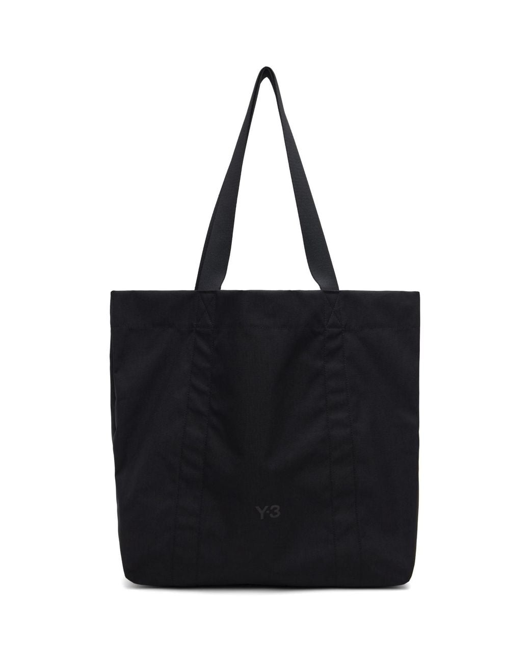 Y-3 Black Bonded-Logo Tote for men