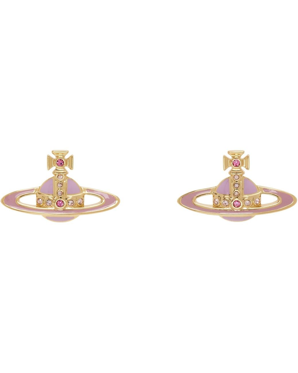 Vivienne Westwood Metallic Small Neo Bas Relief Earrings