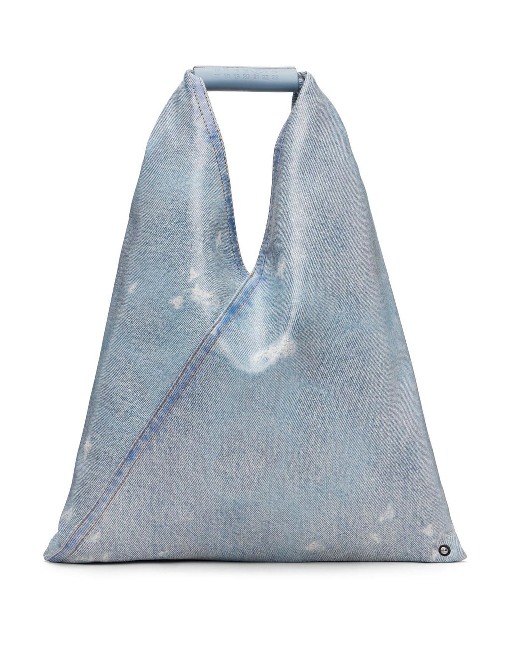 MM6 by Maison Margiela Blue Small Triangle Tote for men
