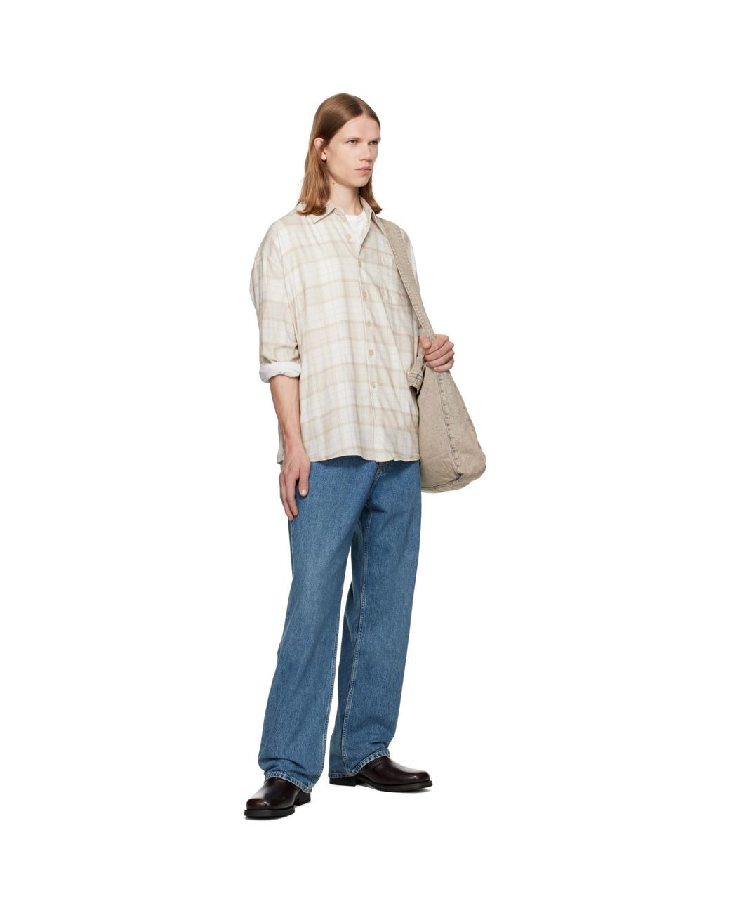 Our Legacy Natural Borrowed Shirt for men