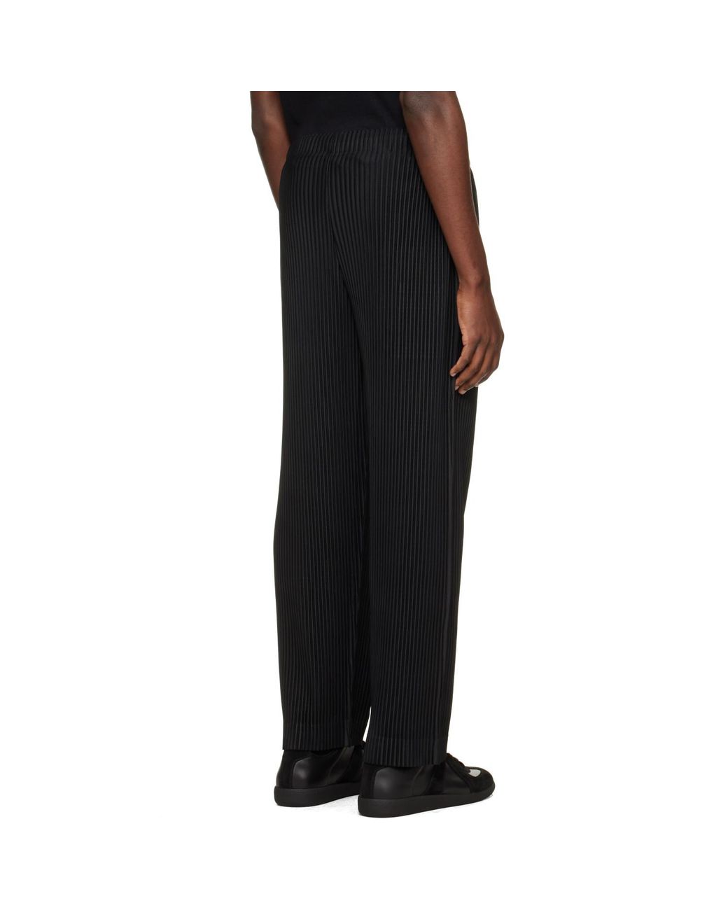 Homme Plissé Issey Miyake Black Monthly Colors July Trousers for men