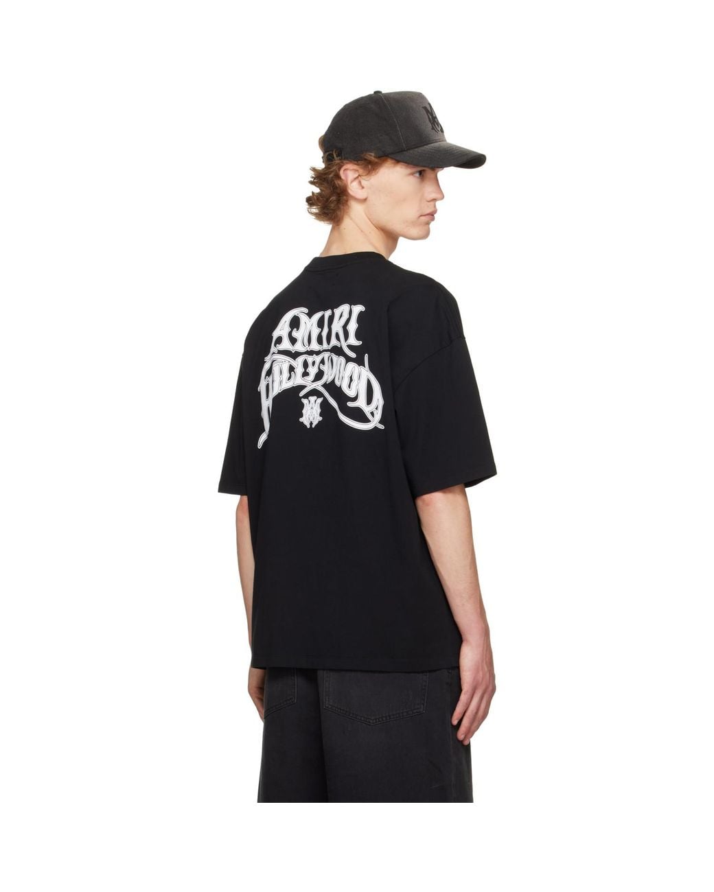 Amiri Black Hollywood' Lightweight Jersey Skate T-Shirt for men