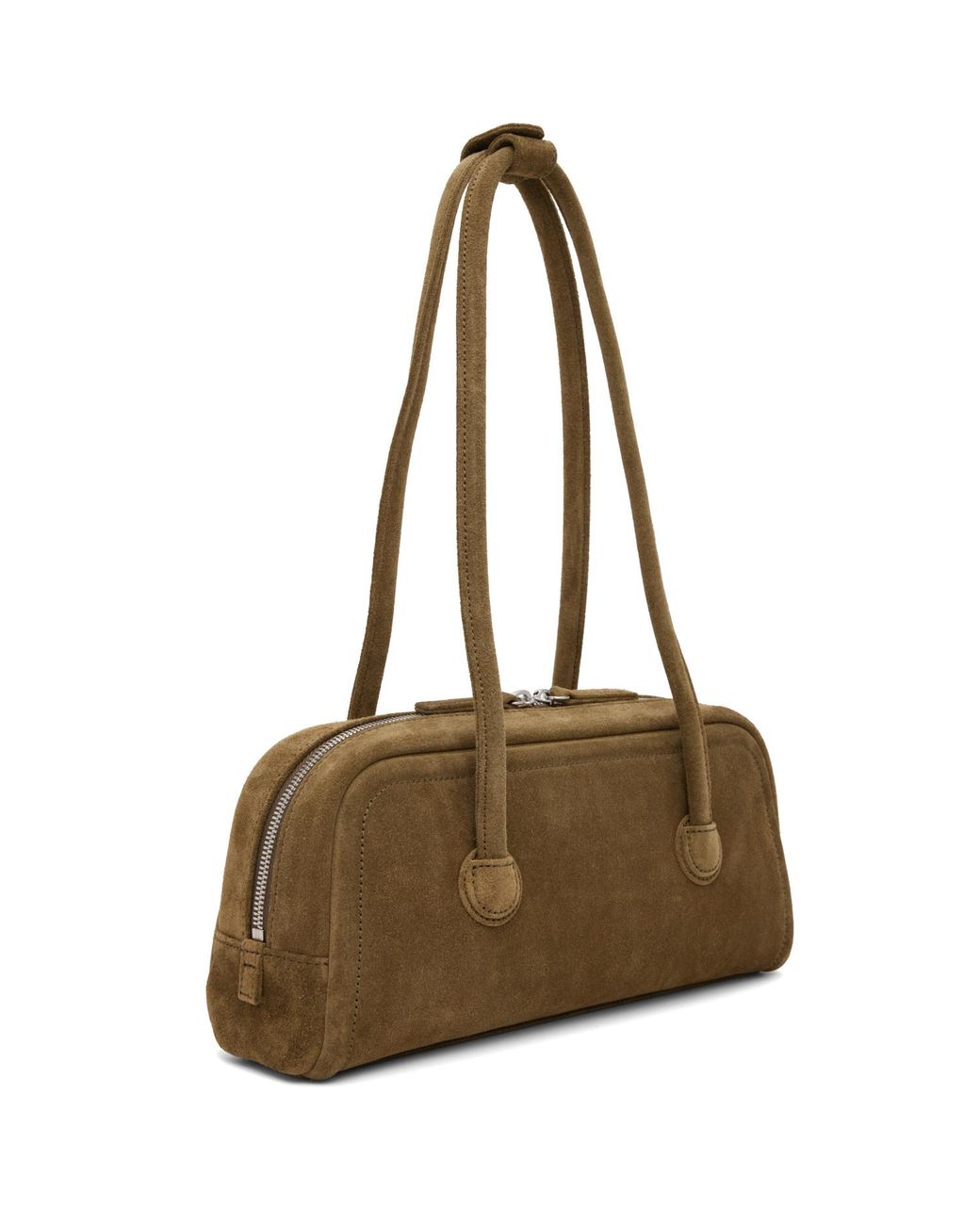 MARGE SHERWOOD Metallic Khaki Soft Boston Ew Bag