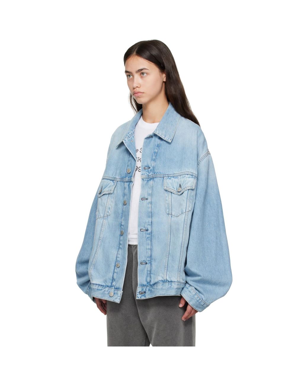 Acne Blue Oversized Denim Jacket