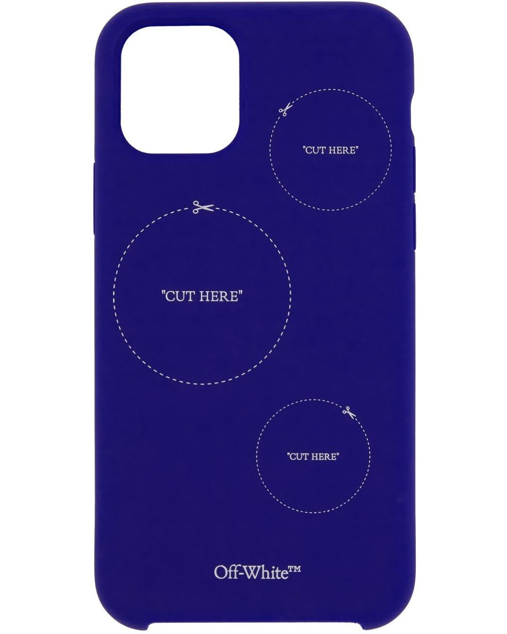 Off-White c/o Virgil Abloh Blue 'cut Here' Iphone 11 Pro Case | Lyst