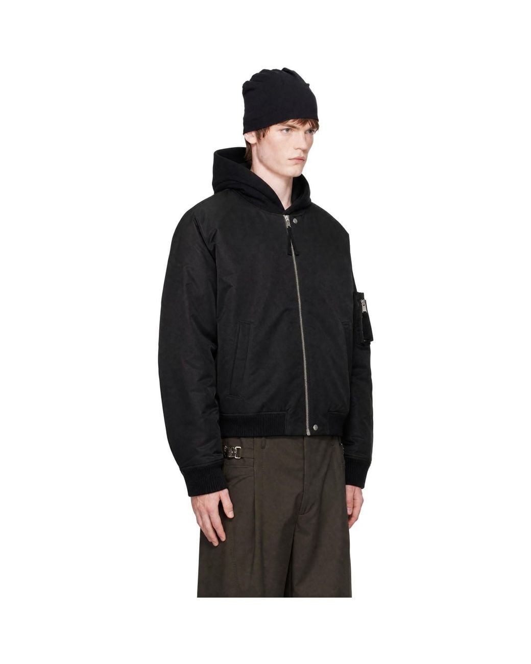 Thom Krom Black 'M J 93' Bomber Jacket for men
