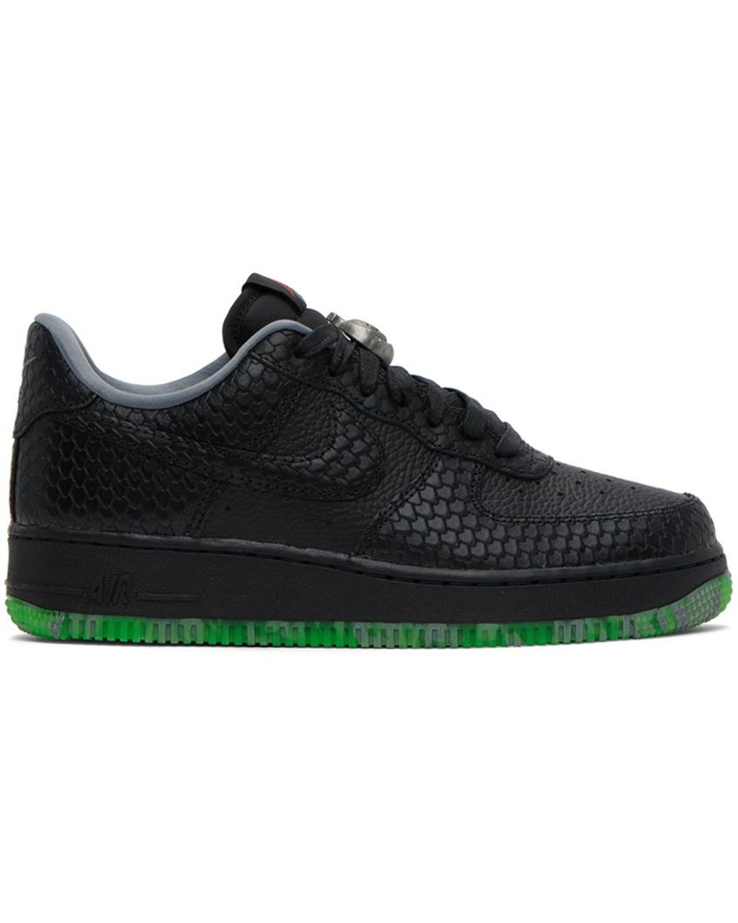 Nike Black Air Force 1 07 Premium halloween Sneakers for Men