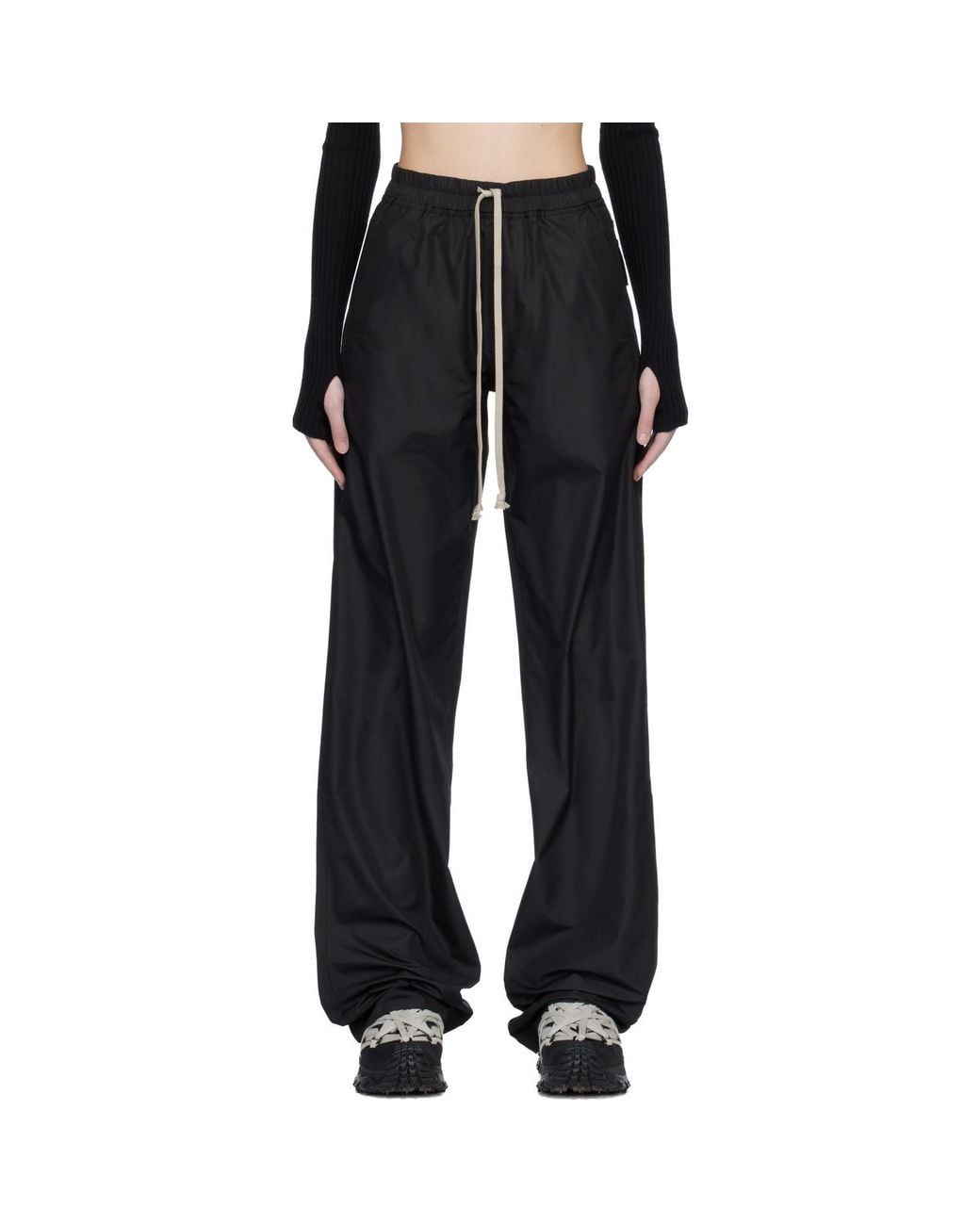 Rick Owens Black Moncler + Drawstring Sweatpants