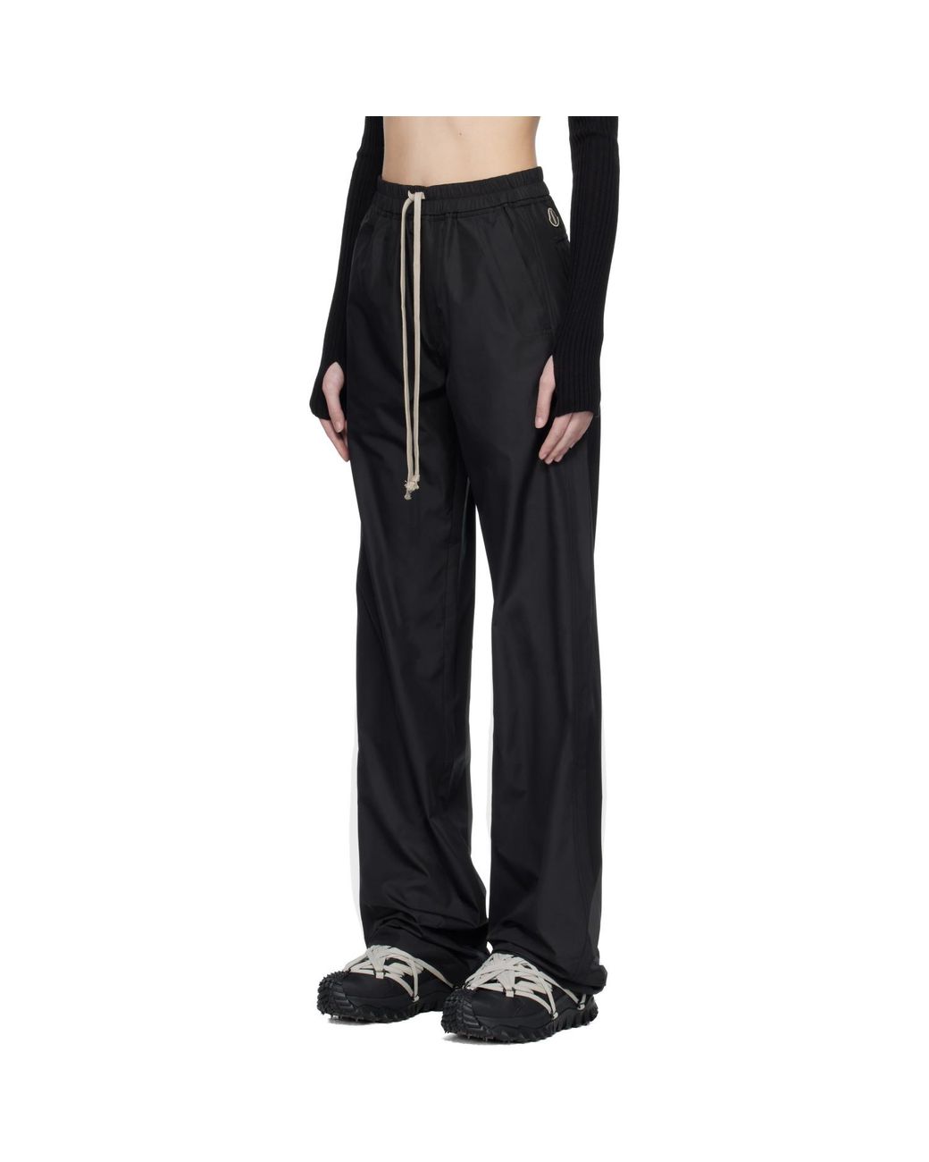 Rick Owens Black Moncler + Drawstring Sweatpants
