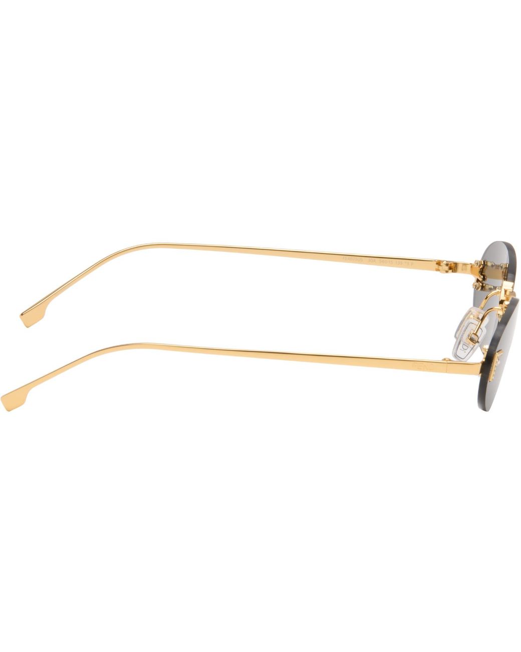 Fendi Gray First' Crystal Sunglasses