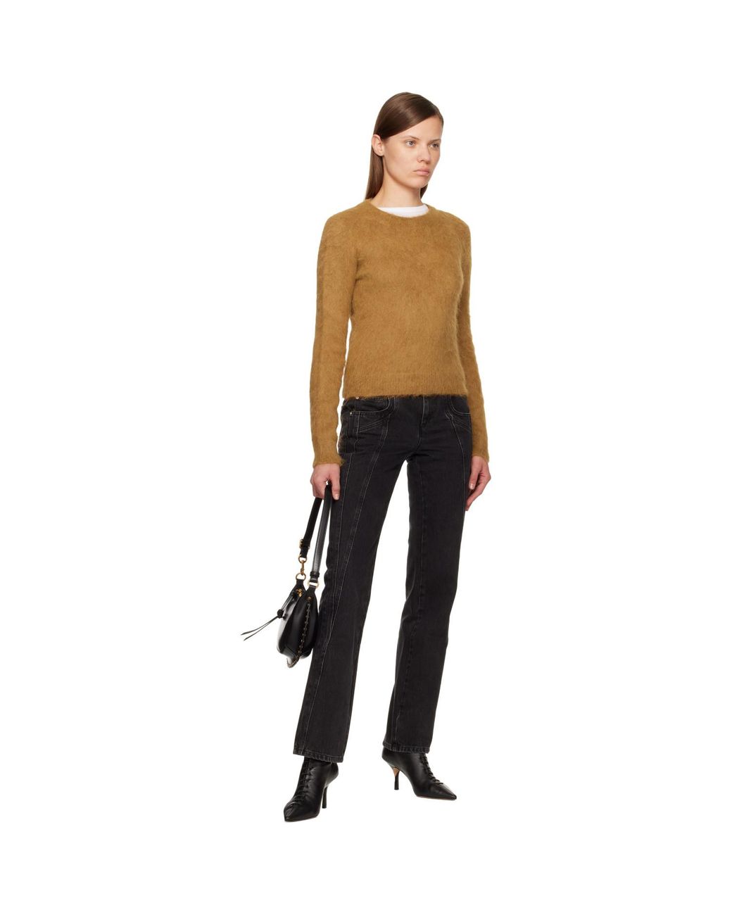 Pull Hermine Brun Clair Isabel Marant en coloris Black